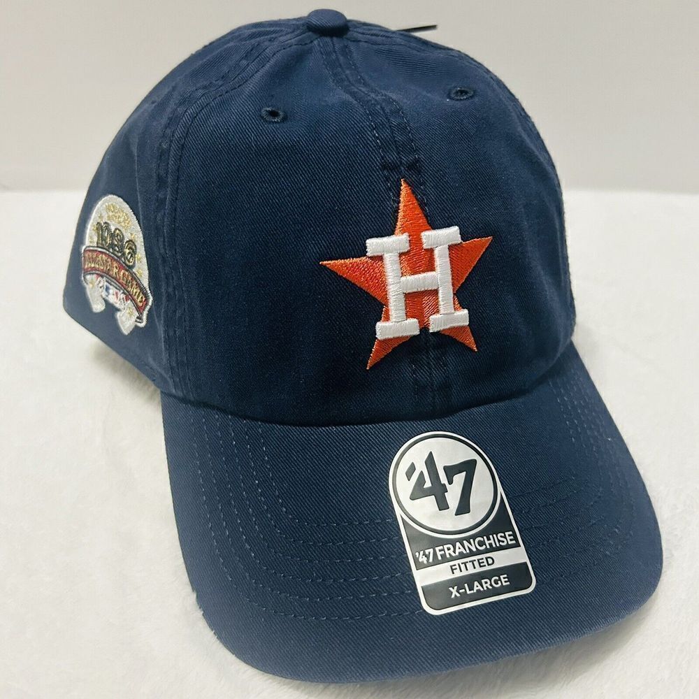 '47 Brand Houston Astros‎ All Star Patch Franchise Fitted Hat Cap Blue Sz XL